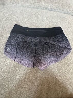 lululemon athletica Black to Lavender Ombre Athletic Shorts